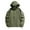 Army Green, variant on SGFCWSX Windbreaker Jackets for Men Waterproof Cozy Hooded Warm Outdoor Rain Coat Black Size 4XL