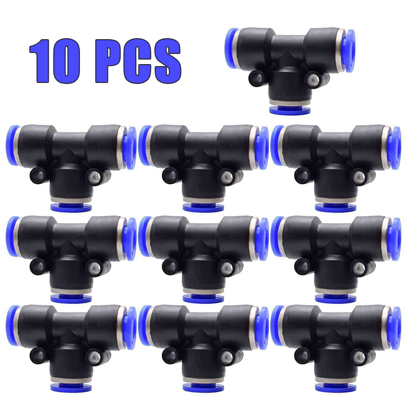 6mm Pneumatic Equal Y Union Connector Push In Fit For Air/Water Hose 1/5/10PCS 