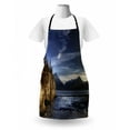 thumbnail image 3 of Alaska Apron, Beach on the Turnagain Arm near Hope Alaska Photography with Wavy Sea and Sunset, Unisex Kitchen Bib with Adjustable Neck for Cooking Gardening, Adult Size, Multicolor, by Ambesonne, 3 of 4