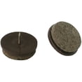 thumbnail image 1 of 8 Pack 7/8" Brown Nail-On Felt Pads, 1 of 1