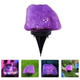 thumbnail image 1 of CRILSTYLEO 1Ud Piedra Solar Jardin Empotrada Exterior Morado Resistente Agua, 1 of 5