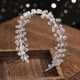 thumbnail image 2 of Diadema con cadena suave de cristal y perlas de estilo europeo y americano, accesorio para el cabello para novias y bodas, 2 of 6