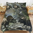 thumbnail image 2 of 3PCS Jurassic Dinosaur Duvet Cover Set Twin, 1 Duvet Cover And 2 Pillowcase, Duvet Cover for Kids Girls Boys And Teens, 2 of 6