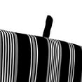 thumbnail image 6 of Jordan Manufacturing 44" x 22" Reeder Black Stripe Rectangular Outdoor Chair Cushion with Ties and Hanger Loop, 6 of 14