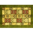 thumbnail image 1 of Ahgly Company Indoor Rectangle Abstract Yellow Modern Area Rugs, 7' x 10', 1 of 4