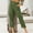 Army Green, variant on Wiyuqeen Womens Straight Leg Capris Casual Button-up High Waist Cotton Pants Summer Trendy Solid Loose Fit Crop Pants with Pockets