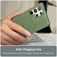 thumbnail image 6 of Feishell for Samsung Galaxy S25 Ultra Case, Heavy Duty Drop Protection Non-slip Texture Armor Anti-Fingerprint Shockproof Anti-Scratch Silicone Slim Cute Phone Case for Samsung Galaxy S25 Ultra,Green, 6 of 7