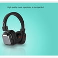 thumbnail image 2 of Inteprter Auriculares inalámbricos Estéreo Auriculares Soporte FM Auriculares con micrófono Auricular Teléfono PC Auriculares para juegos Cables de audio/vídeo Negro, 2 of 6