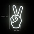 thumbnail image 2 of CADODIS Rock Hand Gesture Yeat Neon Sign LED Light Wall Decor USB Powered Bedroom Nail Room Salon Bar Party Gift, 2 of 5