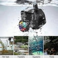 thumbnail image 5 of 15w 800l/h Fountain Pump, Pond Pump, Fountain Pump, Garden Pump, Fountain Pump With 12 Leds, 5 of 5