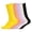 Yellow, variant on Viluyesy Big Girls Mid-Calf Socks 5-Pairs, Ruffled Cuff Soft Breathable Socks for School & Everyday Wear Beige Size 6-14Years