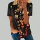 thumbnail image 2 of Blusa informal elegante de manga corta con cremallera y cuello redondo para mujer OAVQHLG3B Store lin121212, 2 of 5