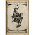 thumbnail image 3 of PixonSign Framed Canvas Print Wall Art Black & White King in Deck of Cards Pop Culture Toys Wood Panels Modern Art Modern Fun Multicolor Warm for Living Room, Bedroom, Office - 24"x36" Natural, 3 of 5