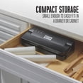 thumbnail image 4 of Weston Compact Food Vacuum Sealer Machine, Powerful 23&rdquo; Hg Pump, For bags Up To 11&rdquo; Wide, 100 Watts, Corner Guides for Easy Align, Intuit, 4 of 9