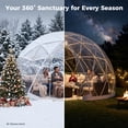 thumbnail image 5 of LAZZO 12x7 Ft Bubble Tent, Outdoor 360°View Garden Dome Tent with Ventilation Windows for Backyard, Patio and Greenhouse Use, 5 of 9