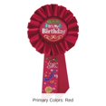 thumbnail image 6 of 6 Pack Beistle Red It's My Birthday Rosette, 6 of 6