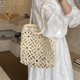 thumbnail image 4 of predolo Bolso Paja Floral Estilo Bohemio Bolso de Playa Tejido Ligero Tote Veraniego Tejido para Mujeres, Estación Cálida, Vacaciones, Compras, 4 of 9