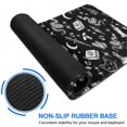 thumbnail image 6 of Long Mouse Pads for Desk,Black Gothic Cat Snake Moon Pattern Desk Mats on Top Of Desks, Desk Mouse Pad Extra Large with 3mm Non-Slip Base and Stitched Edge for Gaming,Office,Work,Home 47.3"x23.6", 6 of 6