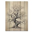 thumbnail image 3 of Designart "White Tree euphony Landscape II" Floral & Botanical Print on Natural Pine Wood, 3 of 5