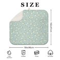 thumbnail image 4 of Pioneer Flower Floral Print Pattern Kitchen Dish Drying Mat 1 Pack, Ultra Absorbent Microfiber Drainer Mat, 16"x18", 4 of 6