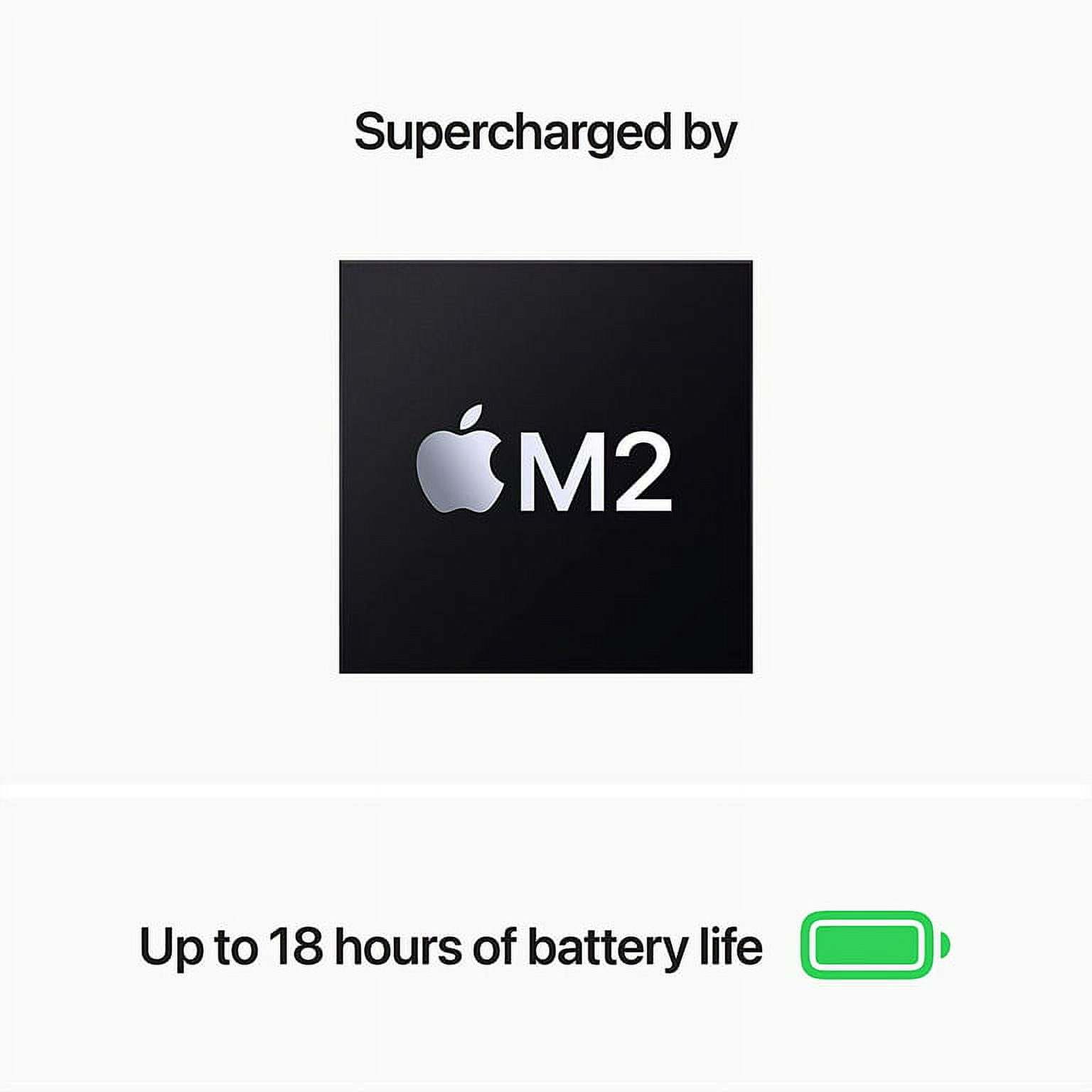 Restored 2022 Apple MacBook Air Laptop with M2 chip: 13.6-inch Liquid Retina Display, 8GB RAM, 512GB SSD Storage, 10GPU - Starlight (Refurbished)