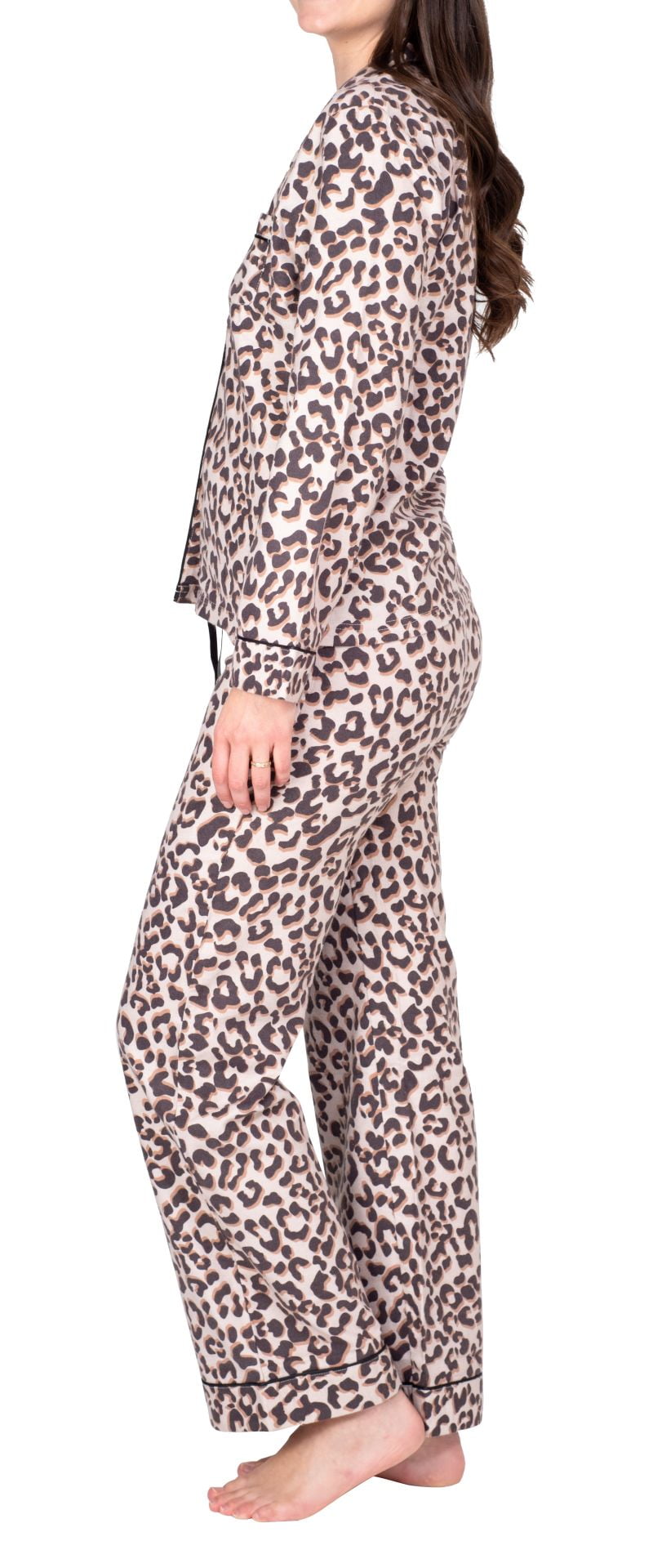 Blis Women's and Women's Plus Sleep Long Sleeve Pajama Pant Set