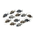 thumbnail image 6 of DecMode Blue Metal Indoor Outdoor Fish Wall Decor with Silver and Bronze Accents, 6 of 12