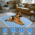 thumbnail image 5 of Pet Cooling Mat for Dogs and Cats, Semi-Gloss Polyester Diamond Quilted Cooling Mat for Dogs for Summer Heat Relief, Breathable Sleeping Mat Dog Bed (Sky Blue), 5 of 8