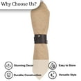 thumbnail image 5 of Park Designs Dutton Leather Napkin Ring Set of 4, 5 of 5