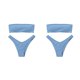 thumbnail image 4 of Eigraketly Traje de baño para mujer, corpiño transpirable, traje de baño, ropa de playa, informal, de ocio, Vintage, traje de baño para mujer, Azul claro 2Conjunto, 4 of 6