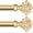 Luxury Gold, variant on Curtain Rods for Windows 28 to 48 Inches, Telescoping Splicing 3/4 Curtain Rod 32 to 43 Inch, Decorative Single Drapery Rod with Acrylic Finial, Champagne Gold