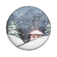thumbnail image 2 of Bingfone Watercolor Winter Landscape For Christmas Spare Tire Cover Weatherproof Universal Wheel Protectors For Rv Camper Travel Trailer Suv Truck 16 Inch, 2 of 9