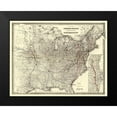 thumbnail image 2 of Colton 18x15 Black Modern Framed Museum Art Print Titled - Fort Scott, topeka and Lincoln Railroad 1883, 2 of 5