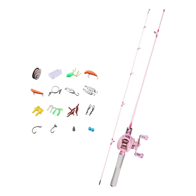 koolsoo Telescoping Fishing Pole ,Fishing Accessory, Sturdy Practical ,Comfortable Grip Fishing Gears Set Reel Combo Set for Fisherman right length 1.5m