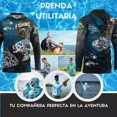 thumbnail image 4 of Playera Hombre Manga Larga Con Capucha Pesca Deportiva Ikono, 4 of 6
