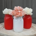 thumbnail image 4 of Darware Red and White Mason Jars (Set of 3 Jars); Holiday Decor Colored Wide Mouth Mason Jars for Christmas, Valentine’s, 4th of July and Home Decor, 4 of 7