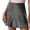 Grey, variant on GJSYRH Womens Mini Skirts Elastic High Waisted Satin Silk A-Line Zipper Split Slit 2025 Party Skirt