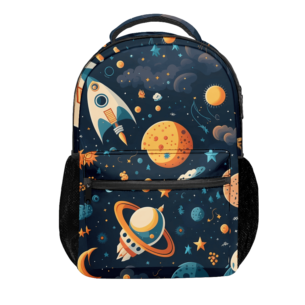 Outer Space Children's School Backpack, Student School Bag, Children's