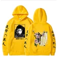 thumbnail image 1 of Sudadera con capucha de talla grande de Anime Attack On Titan, ropa con capucha gráfica Levi para hombres y mujeres, sudadera cálida de otoño, ropa de calle Harajuku, Tops, 1 of 1