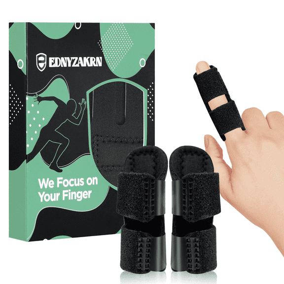 EDNYZAKRN 2PCS Finger Splints, Finger Brace for Trigger Finger - Arthritis - for Index - Middle - Ring Finger