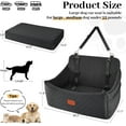 thumbnail image 3 of Lealchum Dog Car Seat Medium Dogs Car Dog Bed, Pet Car Seat, Dog Bed for Car (Black, 3 of 7