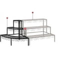 thumbnail image 6 of Tierra Garden 23.5" x 23.5" x 23.5" 3-Tier Black Tubular Steel Scrollwork Plant Stand with Rust Resistant, 6 of 6