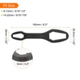 thumbnail image 2 of Uxcell 4pcs 8-22mm Double-ended Adjustable Torx Wrench 0.2" Thick 6.3" Length, Black, 2 of 6