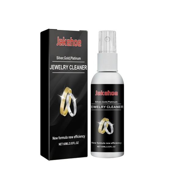 Jewelry Cleaner, Gold and Silver Jewelry Watches Diamond Ring Jewelry Decontamination Anti-Oxidation Jewelry Cleaner Solution Liquid for All Jewelry 2.03 oz