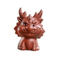thumbnail image 3 of Tongina Dragon Figurine Dragon Statue Tea Pet Sculpture Good Fortune Feng Shui Mini Tea Pet Ornament Miniature Sculpture for Bookcase brown, 3 of 8