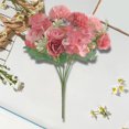 thumbnail image 2 of Mdesiwst Artificial Rose Flower with Stem Wedding Faux Flower Bouquet Fake Floral Arrangement Decoration, 2 of 7