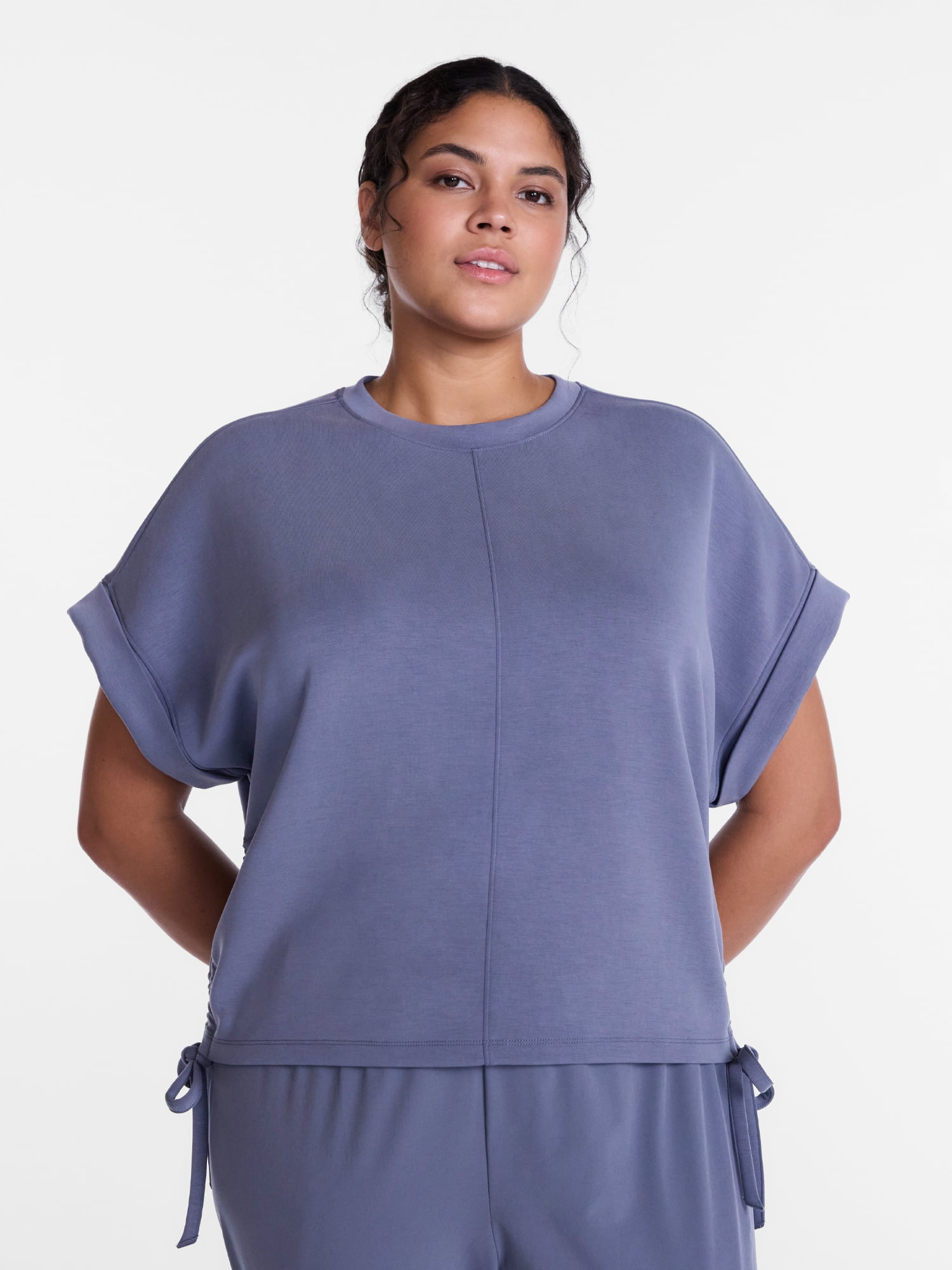 Avia Women's and Women's Plus ScubaKnit Top, Size XS-4X
