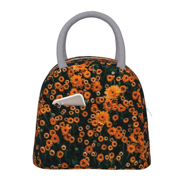 Bolsa Térmica Almuerzo Grande - Aislamiento 9+ Horas - Gris Jaspeado - Para Comida, Trabajo, Gimnasio