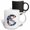 Multicolor, variant on 3drose, Awesome Letter C. Space Flight Astronaut Winsome Monogram Art Gift, 15oz Mug