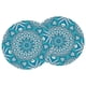 thumbnail image 1 of 2pcs mantel de decoración de cubierta de mesa 47 "caleidoscopio verde reutilizable redondo, 1 of 7